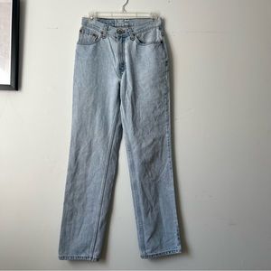 Levi’s Vintage Red Tab High Waisted Light Wash Slim Fit Straight Leg Jeans